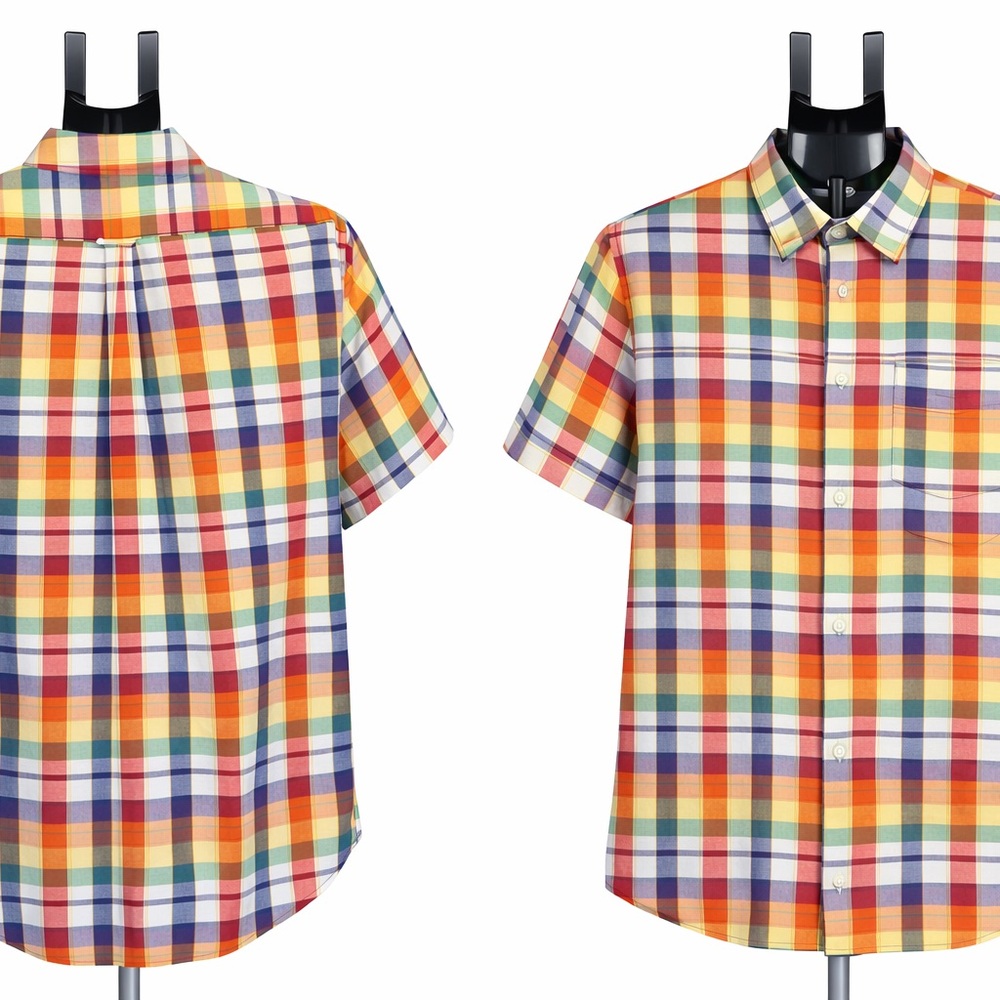 Grayers men’s linen short sleeve button down -XL